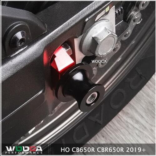 Motorcycle CNC Aluminum Parking Ball Rear Flat Fork Screw Slider Stand For Honda cbr650r cb650r 19-21 cb650f cbr650f 14-21