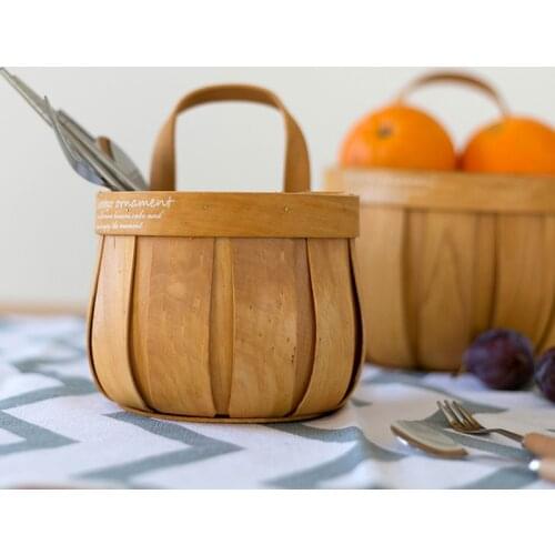 Wood Hanging Storage Basket Home Small Stuff Organization Capsule Coffee storage box Organizer Cafe Shop home Decoration