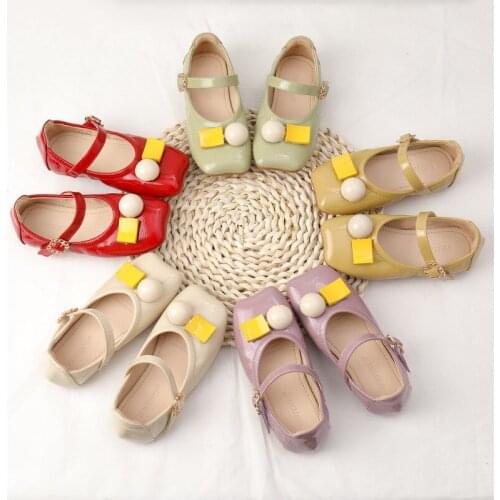 Childrens Shoes Western Style Princess Shoes Baby Soft Bottom Moccasin-Gommino Girls Shoes Leather Shoes Womens Shoes Flats