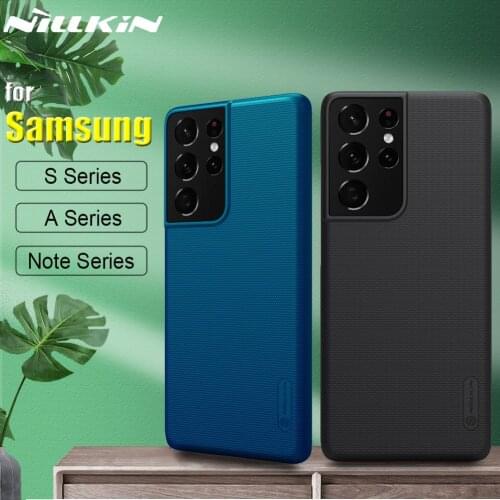 For Samsung Note 20 S21 Ultra S20 Plus SE 5G Case Nillkin Frosted Matte Shield Hard Cover for Galaxy A72 A52 A42 A32 A12 M51 M31