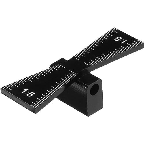 Drillpro Dovetail Marker Scriber with Scale Dovetail Template Woodworking Joint Gauge Hole Locator