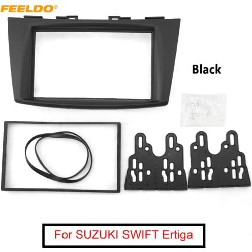 FEELDO For SUZUK Swift 2011 Ertiga 2012 up 2 Din Radio DVD Stereo Panel Dash Mount Installation Trim Kit Frame Surround Bezel