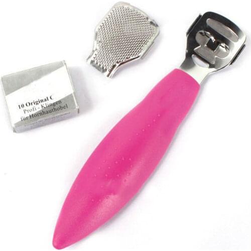 Foot Care Cuticle Remover Shaver Blade Smooth Feet Pedicure Callus Dry Rough Gentle Foot Skin Remover + 10Pcs Shaving Blades