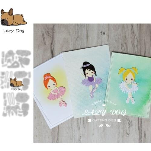 Ballerina Series Metal Cutting Dies Scrapbooking Stencil DIY Mold Knife Craft Embossing Die Cuts Card Making New Dies For 2021