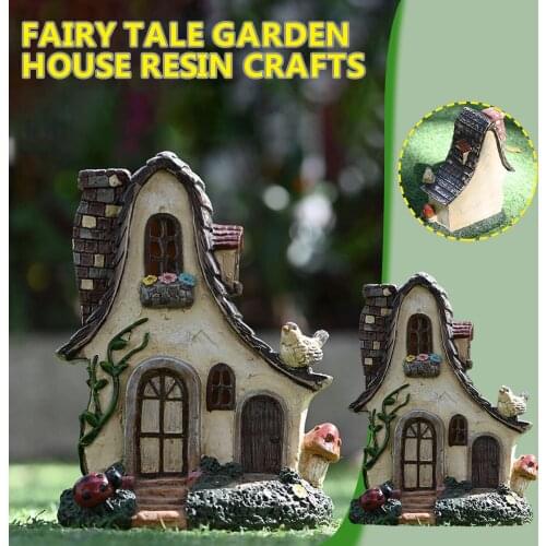 Miniature resin decorative ornaments miniature carving crafts childrens toys cute mini model home decoration Castle model 2021