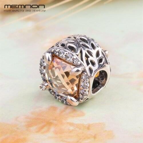 2018 New Radiant Grains of Energy Charms 925 sterling Silver beads fit charm Bracelet Necklace DIY for women Memnon Jewelry