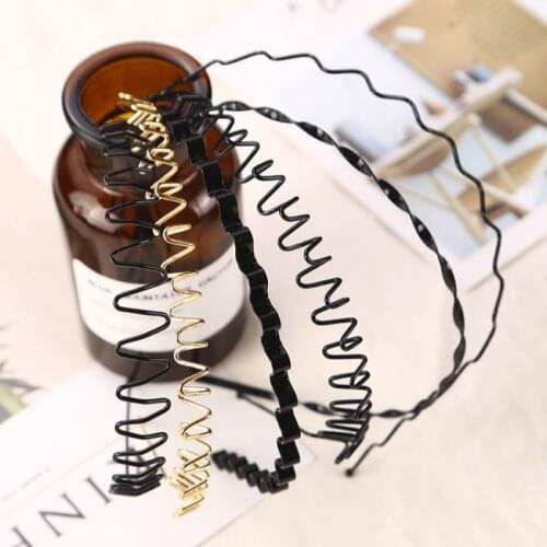 NEW 7types Hot Sale unisex Simple and elegant Wave Shape Black Hair Clips Women And Handsome Men Beauty modeling tool hair clamp