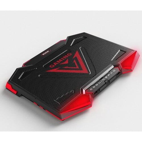 NUOXI Laptop Cooler Laptop Cooling Pad Notebook Gaming Cooler Stand With Five Fan And 2 USB Ports For 12-18 inch Laptop