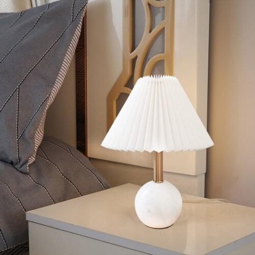 Postmodern warm personality bedside lamp bedroom advocate lie desk marble designer decorative lamp