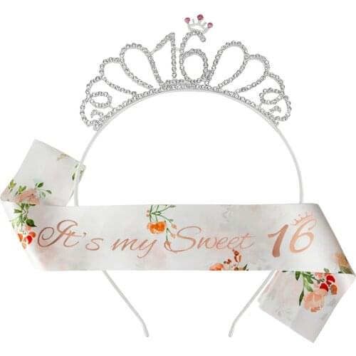 Adult Happy Birthday Shoulder Strap Headband Sweet 16 It Is My 30th Birthday 40 Years Happy Birthday Party Decoration Supplies
