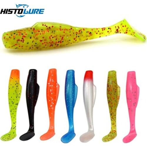 HISTOLURE T- tail Soft Bait Fishing Lure 8.5cm 8g 6PCS High Quality Materials Artificial Bait Fishing Lure