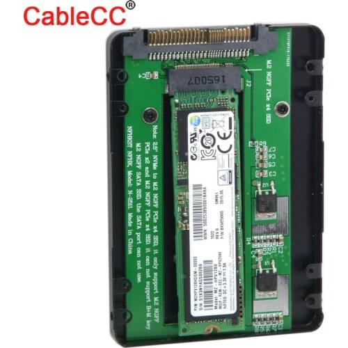 SFF-8639 NVME U.2 to NGFF M.2 M-key PCIe SSD Case Enclosure for Mainboard Replace Intel SSD 750 p3600 p3700