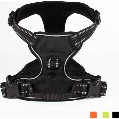 Pet Dogs Harness Breathable Dog Vest Adjustable Reflective Explosion-Proof Pets Harnesses Walking Run For Small Medium Big Dogs