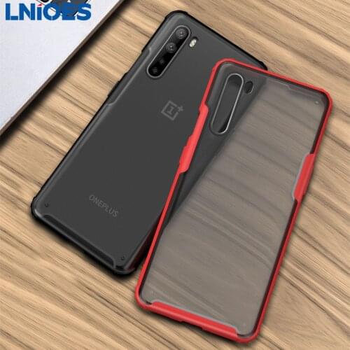 For Oneplus Nord Case Silicone PC Mixed Frosted Transparent Case Shockproof Armor for Oneplus Nord Case