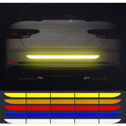 Car Trunk Reflective Strip Stickers for Hyundai Palisade Grandeur Azera Elantra GT Kona 2018 2019