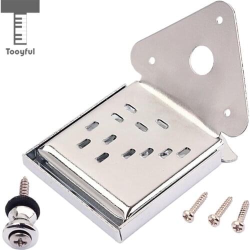 Tooyful 8/10/12 String Mandolin Tailpiece w/ Pick for Cigar Box Guitar Replacements