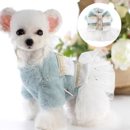 Universal Stylish Beautiful Pet Dog Tulle Dress Soft Texture Pet Skirt Round Neck Pet Clothing Supplies одежда для собак