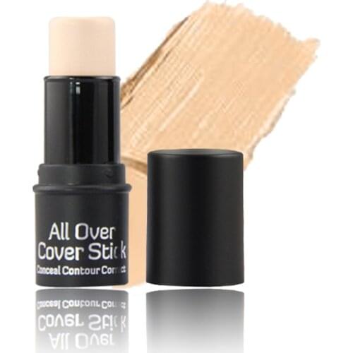 3-color moisturizing concealer stick acne marks freckles dark circles face eyes and lips repair concealer