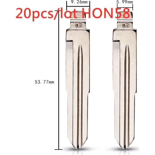 20pcs/lot HON58 KD Replacement Flip Remote Blank Key Blade For Honda Accord Mileage Haval Old Civic Buick Triumph Chevrolet Aveo