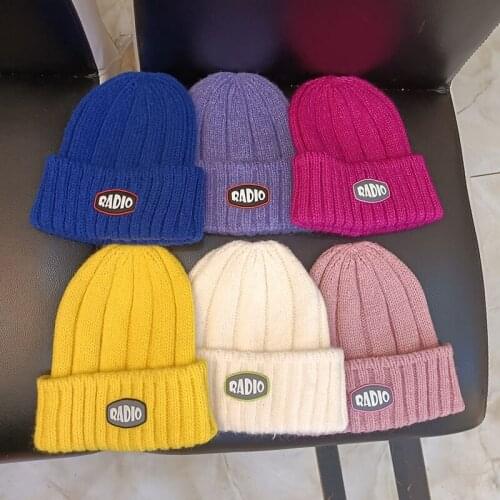 2021 For 1-5years Winter childrens hats for boys girls warm woolen hats baby ear protection knitted hats beanie hats