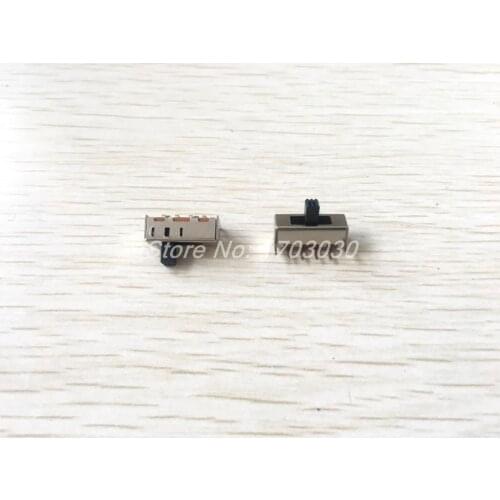 10 Pcs x Panel PCB 4 Pin 3 Position 1P3T SP3T Slide Switch Side Knob 0.5A 50V DC