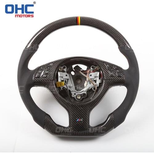 100% Real Carbon Fiber Steering Wheel compatible for E46 M3,F82 F83