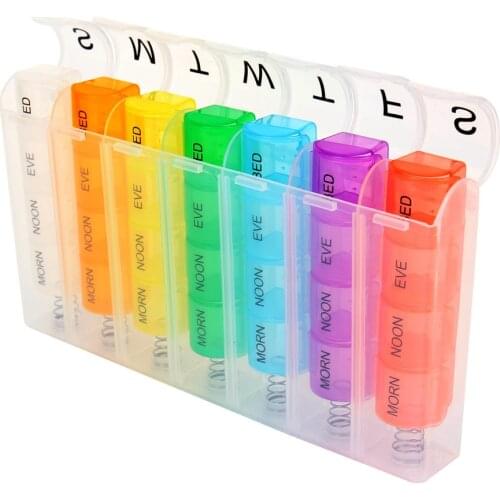 8 Grid Weekly 7 Days Transparent Tablet Pill Box Holder Medicine Storage Organizer Weekly Wallet Medicine Box Container Planners