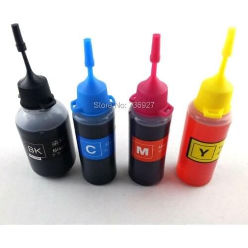 4X 50ml T0921 T0922 T0923 T0924 Refill Dye ink for Epson Stylus C91 CX4300 T27 inkjet printer
