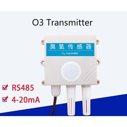 O3 Ozone Sensor Concentration Transmitter Detection Detector 4-20mA Analog RS485 Output with Temperature and Humidity
