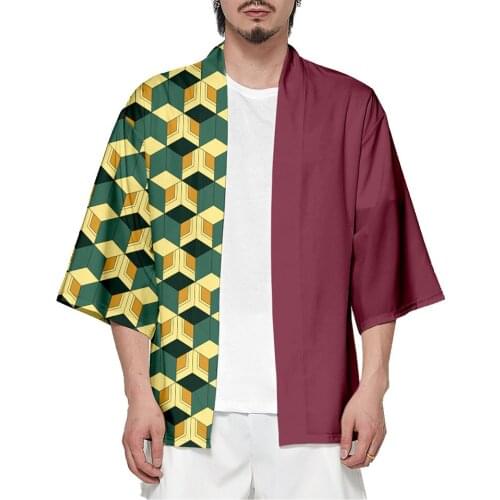 Demon Slayer Kimetsu no Yaiba Tomioka Giyuu Cosplay Costume Men Women Kimono Cape Plus Size Jackets