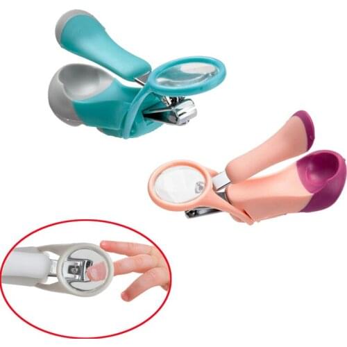 Baby Nail Clippers With Super Clear Magnifying Glass Portable Pocket Newborn Finger Toe Nail Trimming Tool Baby Care Accessories