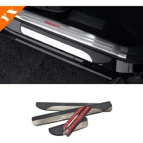 For Honda Accord 9th 2014 15 2016 Stainless steel styling Accessories Car Door Sills Kick Scuff Plates Protector cover trim 4pcs