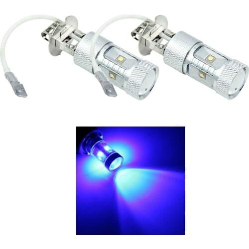 H3 High Power 30W LED for car Daytime Driving Fog run Light Red 12V Bulb Blue