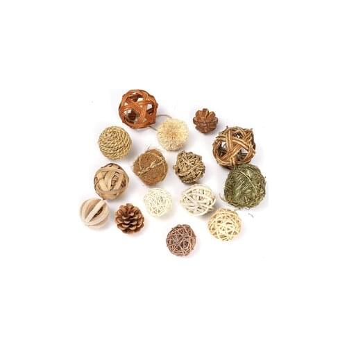 Bunny Toys Hamster Molar Grass Ball Hanging Grass Rack Apple Branch Pet Supplies Decorative Accessories