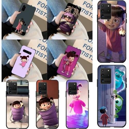 PENGHUWAN girl from monsters inc Bling Cute Phone Case for Samsung S20 plus Ultra S6 S7 edge S8 S9 plus S10 5G