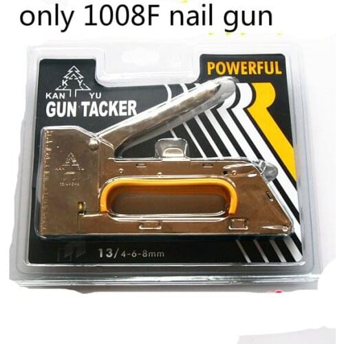 Strong Single Nail Gun only can use 1008F nail Door nail Hand Operated Staple Gun wood nail gun