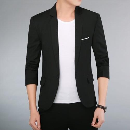 Mens small suit Korean version slim jacket handsome casual lattice single suit suit fashion spring and autumn jacket mens clot