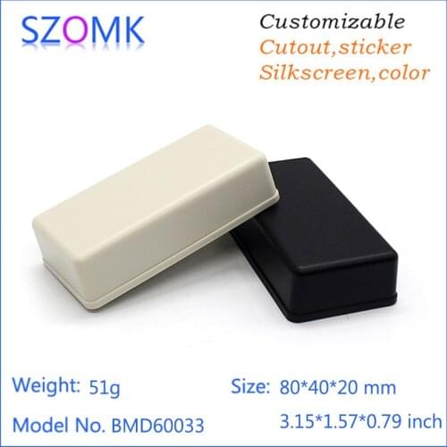 Small plastic box electric distribution box plastic housing pcb enclosure (2 pcs) 81*41*20mm instrument enclosure project box