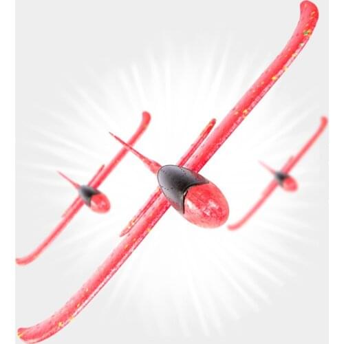 2021 New 48CM Large Childrens Outdoor Sport Toys Ultra-light Foam Glider Rollover Plane PEE Material Parent-child Activity Game