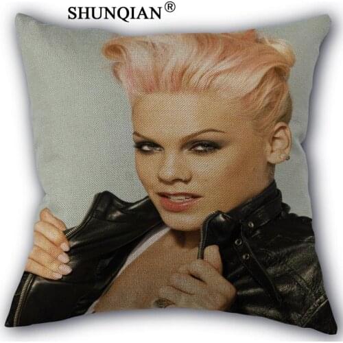 New Arrival pnk Custom cotton Pillowcases zipper Custom Pillow Case More Size Custom your image gift