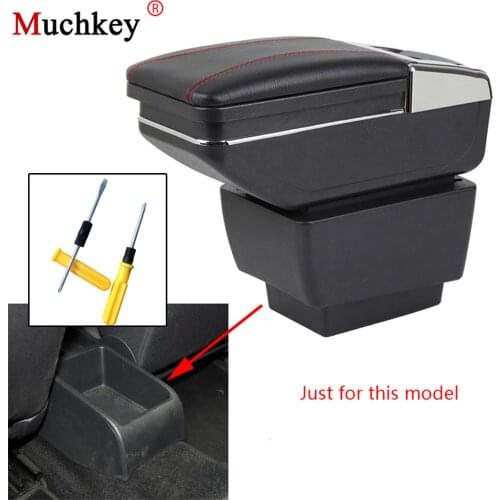 Armrest box For Skoda Octavia A7 2015 2016 2017 2018 central Console Arm Store content box cup holder ashtray car styling parts