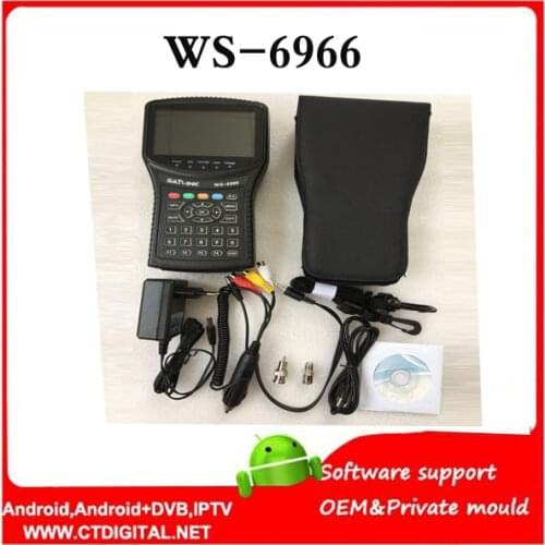 Satlink WS-6966 Satellite Finder Meter MPEG4 DVB-S2 Meter Satellite Finder