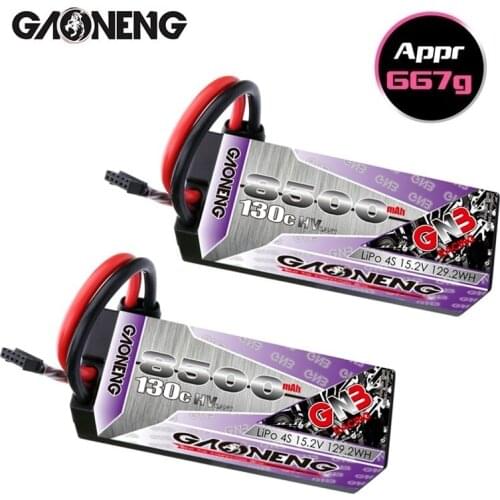 1-2PCS GAONENG GNB 9000mAh 15.2V 130C LiPo Battery For Remote Control Car Racing Spare Parts With Shell Upgrade LiHV 4S Battery