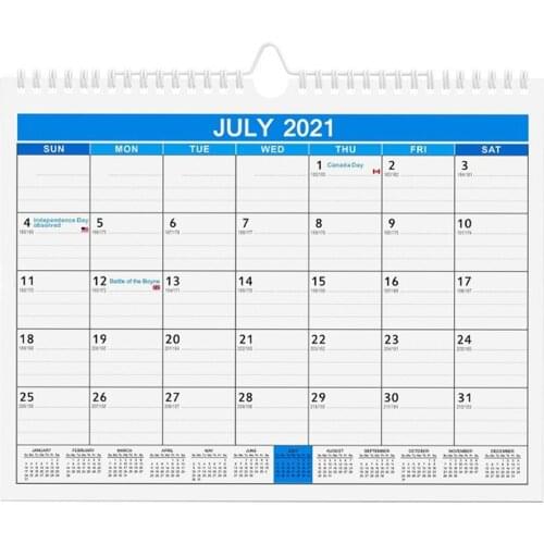 1Pc 2022 Holiday Wall Calendar Practical Note-taking Hanging Calendar (White)