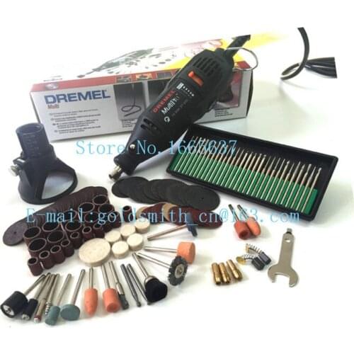 180W DIY Small Dremel Dental Electric Drill adnd 140pcs Accessories Set Grinder Variable Speed Abrasive Rotary Tool