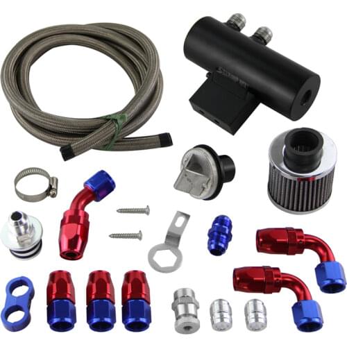 For H**onda A**cura VTEC Oil Catch Can Reservoir Breather Filter Hose Fittings Kit