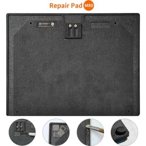 Amaoe M80 Phone Repair Pad Mutifunction Synthetic Stone Soldering Repair Pad With Quick IC Chip Glue Remove Slot Repair Mat