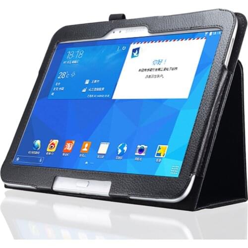 Tablet PU Leather Case for Samsung Galaxy Tab 3 10.1"Cover Model GT-P5200 P5200 P5220 P5210 Stand Flip Cover TAB 4 10.1 SM-T530