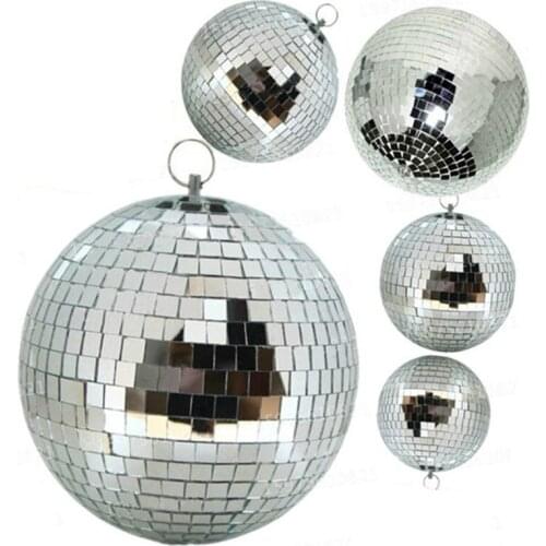 D15CM 20CM 25CM Rotating Reflection Glass Mirror Disco Ball With Motor