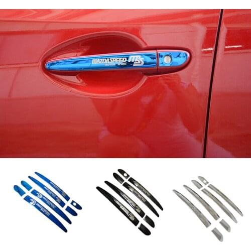 For Mazda Axela refitted special outer door handle sticker Atz CX-5CX-4 outer door handle stainless steel decorative sticker